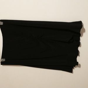 Vintage E.K. Designs Black Side Ruched, Gathered Skirt, Size XL, NWT